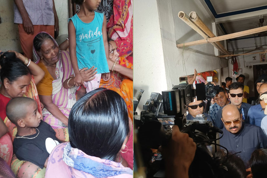 Governor Ananda Bose visits home of murdered father-son at Murshidabad
