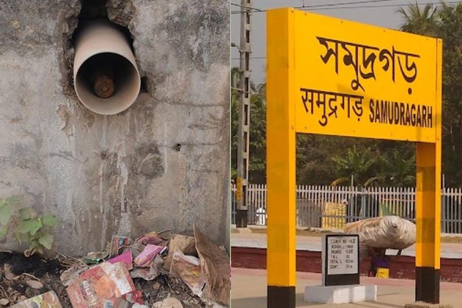 Bomb scare at Samudragarh railway station