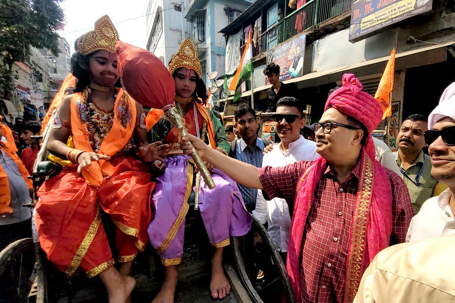 রামনবমীতে বেনজির ছবি কলকাতায়, সব ধর্মের মিলনক্ষেত্র ঠনঠনিয়া কালীবাড়ি