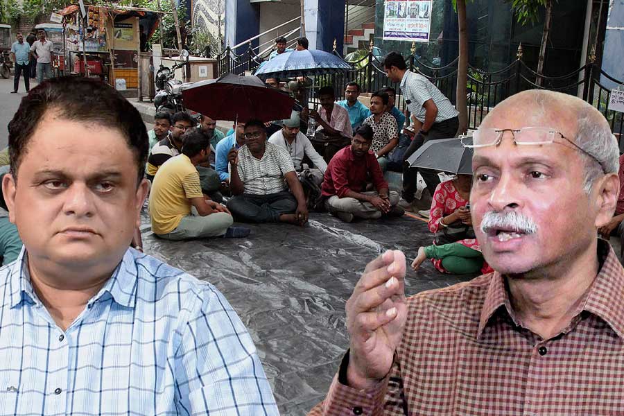 SSC : Bratya Basu arranges a meeting at Bikash Bhawan