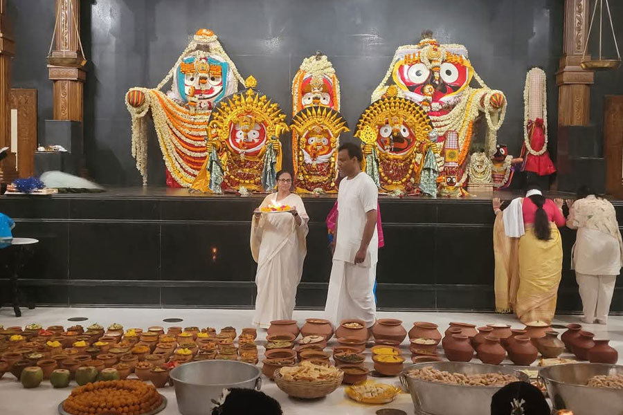 Visuals of newly opened Jagannath Temple in Digha