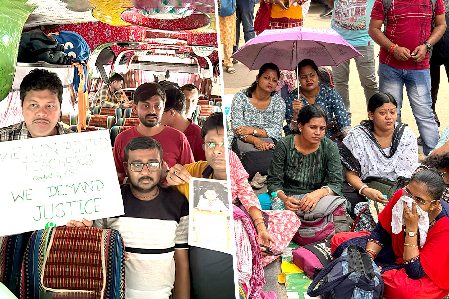 SSC Teachers Protest: Some protesters going to Delhi