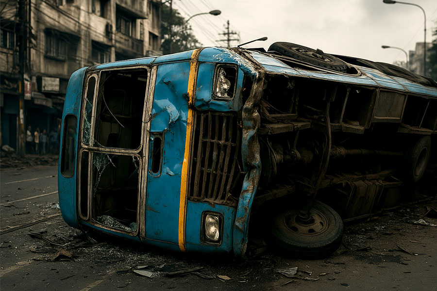 Accident in Kalna, one person died