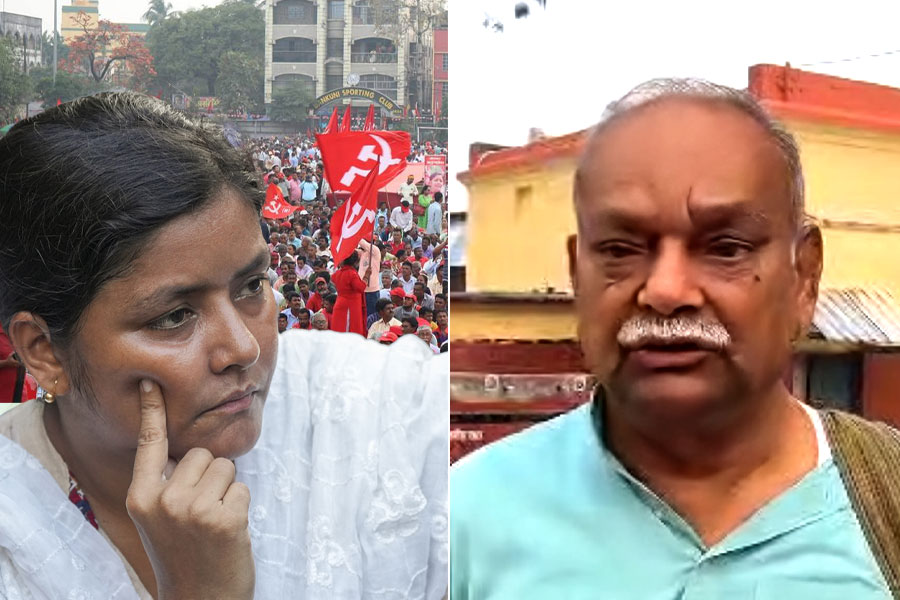 Minakshi Mukherjee's father depart from Asansol to join brigade rally