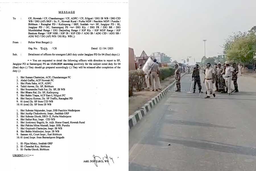 The best police officers were called to Murshidabad