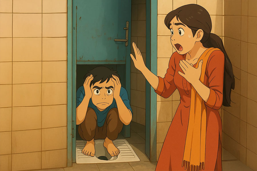Man detained allegedly hiding self into bathroom of married lover at Dhupguri