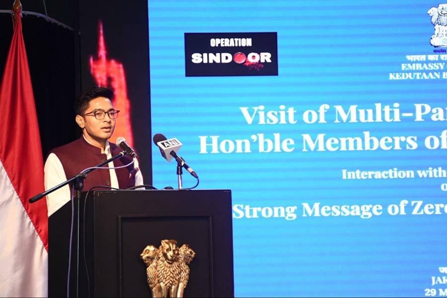 ‘সন্ত্রাসবাদ বিশ্বের সমস্যা, কোনও আপস নয়’, ইন্দোনেশিয়ায় পাক-বিরোধী বার্তা অভিষেকের