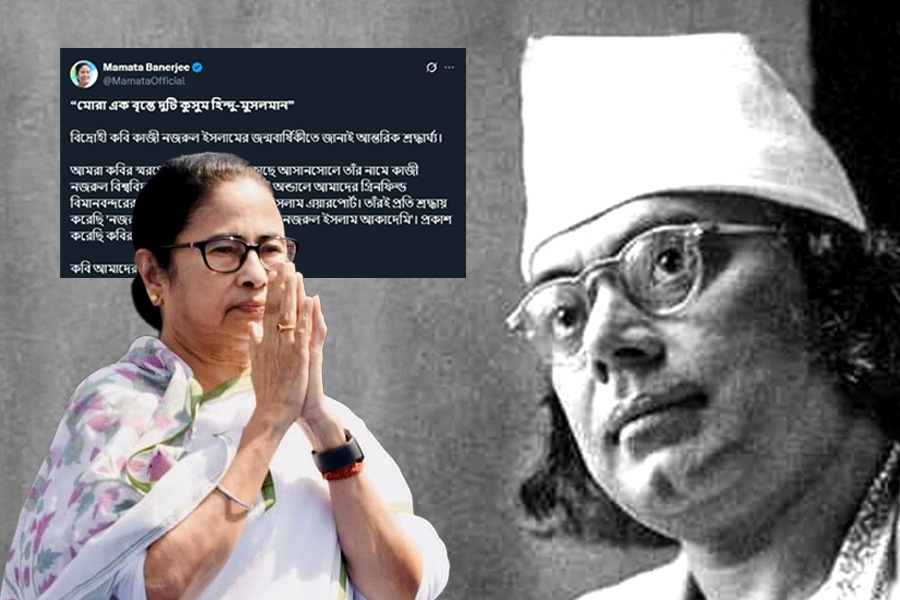 ‘মোরা এক বৃন্তে দুটি কুসুম’, নজরুলের সম্প্রীতি-পঙক্তি স্মরণ করে কী বার্তা মমতার?