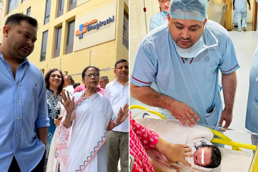 লালুর নাতিকে দেখতে শহরের বেসরকারি হাসপাতালে মুখ্যমন্ত্রী