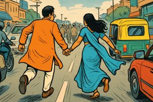 TMC worker's wife escapes holding BJP leader's hand in Maldah