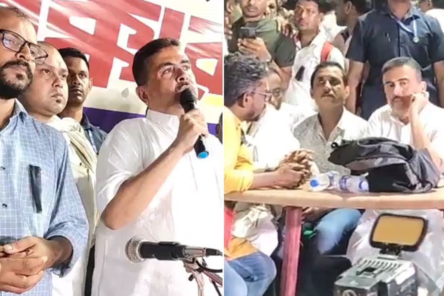‘এক আধদিন রাত্রিযাপনও করব’, চাকরিহারাদের অবস্থানে হাজির শুভেন্দু