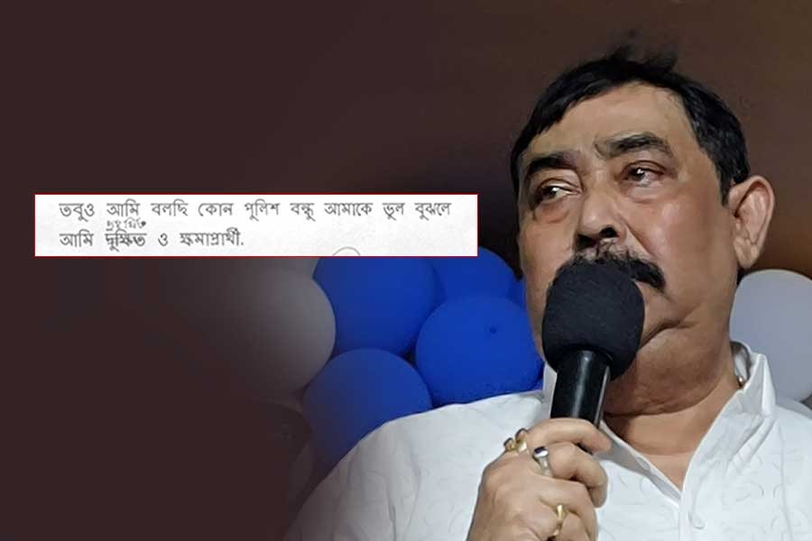 ‘পুলিশকে ভালোবাসি, ওষুধ খাই অনেক,’ ক্ষমা চাইলেন অনুব্রত