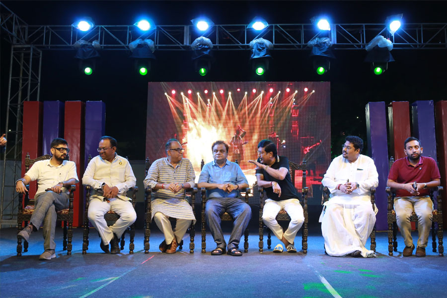 Bhoj Baji 2025 food festival start in Newtown City Square ground