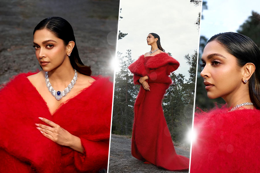 দীপিকার ‘লাল ইশক’, অভিনেত্রীর বোল্ড লুকে ফিদা স্টকহোম