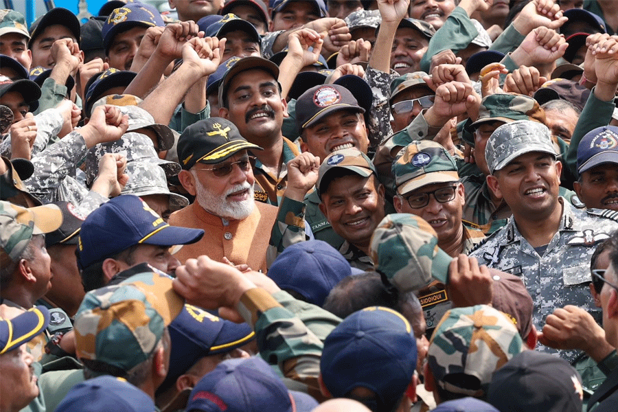 PM Narendra Modi visits Adampur air base in Punjab