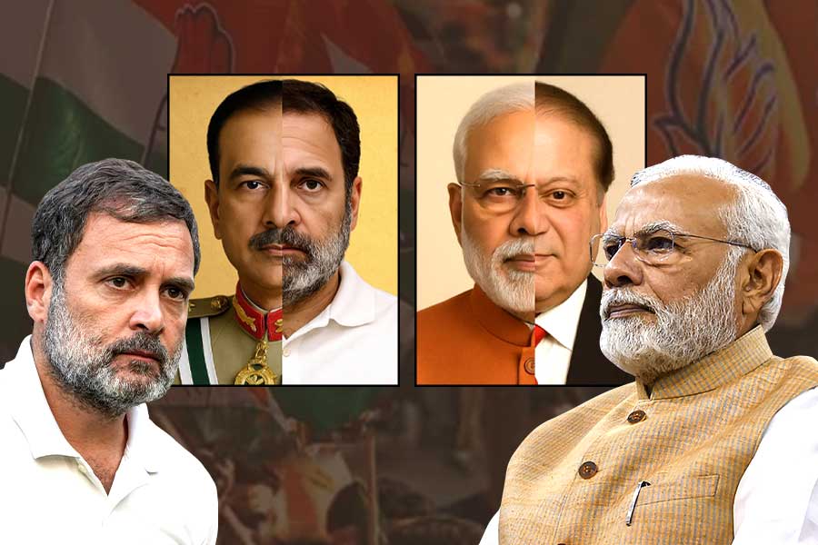 BJP shares Rahul Gandhi-Asim Munir poster, Congress retorts with PM-Sharif pic