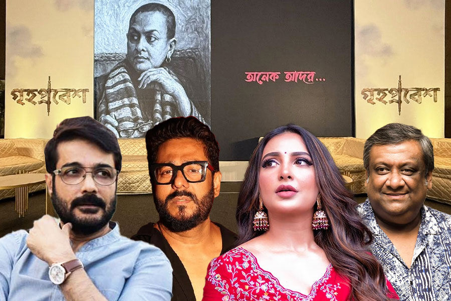 ‘গৃহপ্রবেশ’-এর ট্রেলার লঞ্চের অনুষ্ঠান ‘ঋতুময়’, ঋতুপর্ণর টানে শামিল বুম্বা-কৌশিক, রাজ-শুভশ্রী