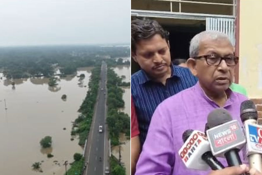 ‘না জানিয়ে ৭১ হাজার কিউসেক জল ছেড়েছে’, বন্যা কবলিত ঘাটালে গিয়ে ডিভিসিকে দুষলেন মানস