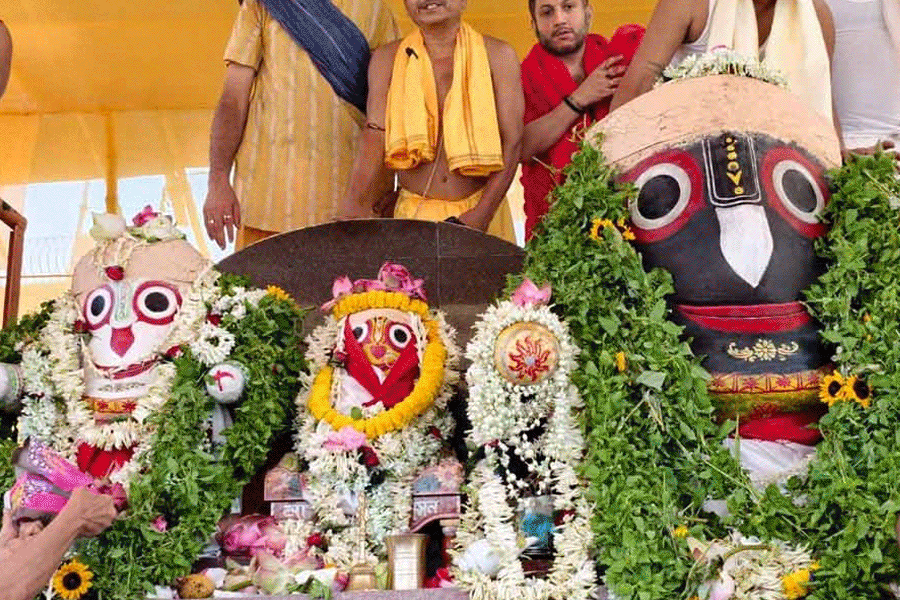 ২৮ ঘড়া গঙ্গাজল, দেড় মন দুধে স্নান প্রভু জগন্নাথের, মাহেশে ভক্তদের ঢল