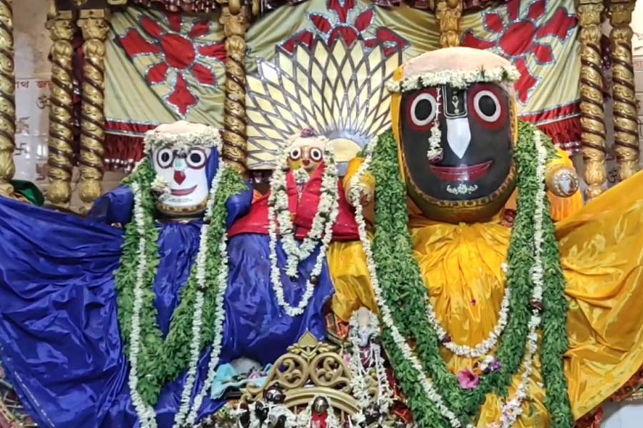 মাহেশের জগন্নাথ মন্দিরে নীলচক্র স্থাপন, ভিড় অগণিত পুণ্যার্থীর