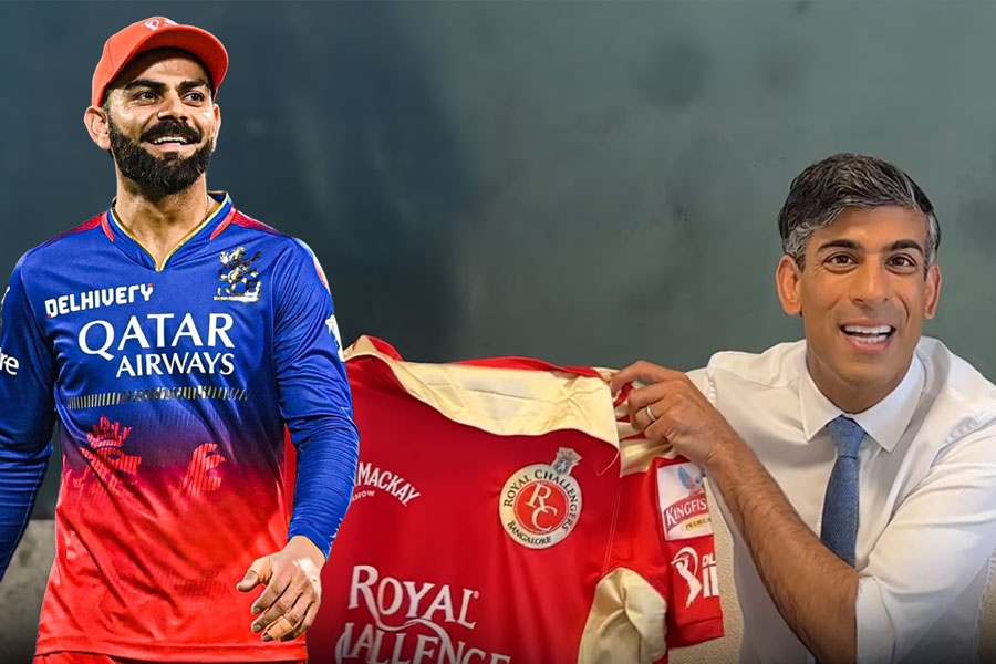 ‘বিয়েতে শ্বশুরবাড়ির উপহার বিরাটদের জার্সি’, আরসিবির হয়ে গলা ফাটাচ্ছেন কর্নাটকের জামাই সুনাক