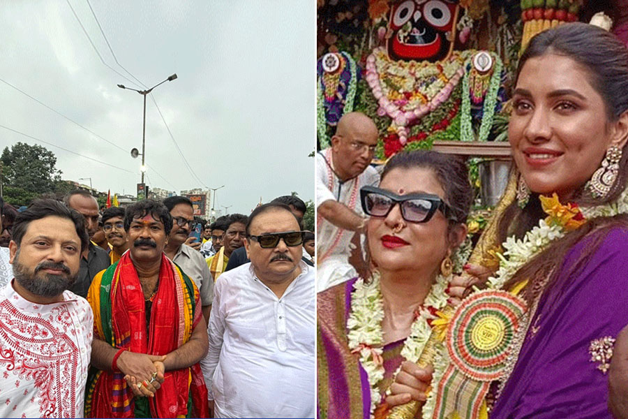 মায়াপুরে দেবশ্রী-রুক্মিণী, কামারহাটিতে শিবপ্রসাদ, রথযাত্রা উৎসবে মাতোয়ারা টলিপাড়া