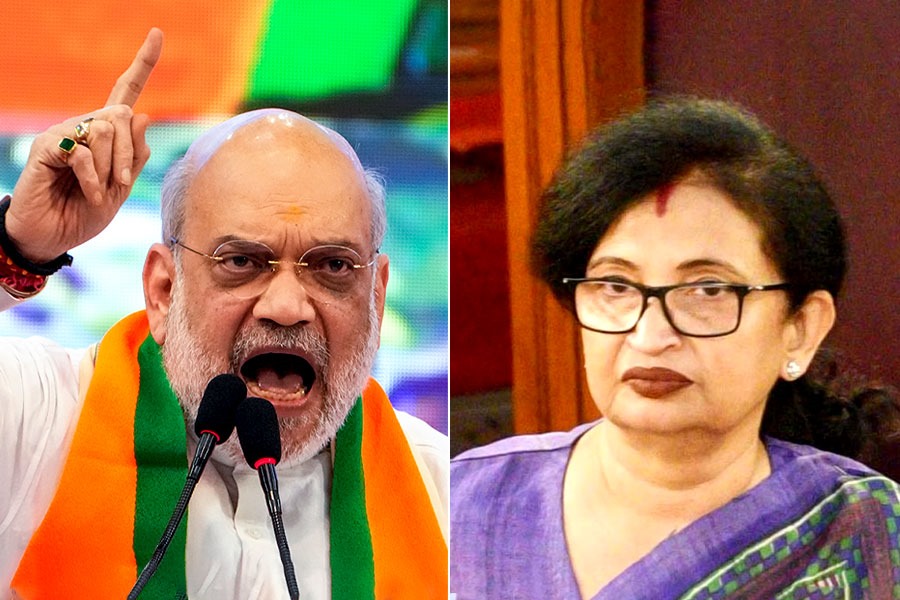 কলকাতায় দাঁড়িয়ে রাজ্যের বকেয়া মেটানোর খতিয়ান পেশ শাহের, চন্দ্রিমা বললেন, ‘মাছের তেলে মাছ ভাজা’