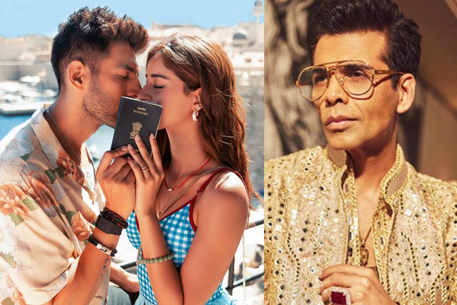 ‘প্রাক্তন’ কার্তিকের ঠোঁটে অনন্যা পাণ্ডের ঠোঁট, সম্পর্কের ইঙ্গিত ‘অভিভাবক’ করণ জোহরের?