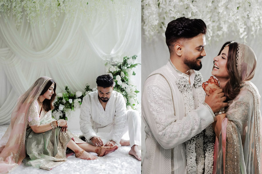 ‘রকি অউর হিনা কি প্রেম কাহানি’, ক্যানসার আক্রান্ত অভিনেত্রীর রূপকথার বিয়ের অ্যালবাম দেখুন
