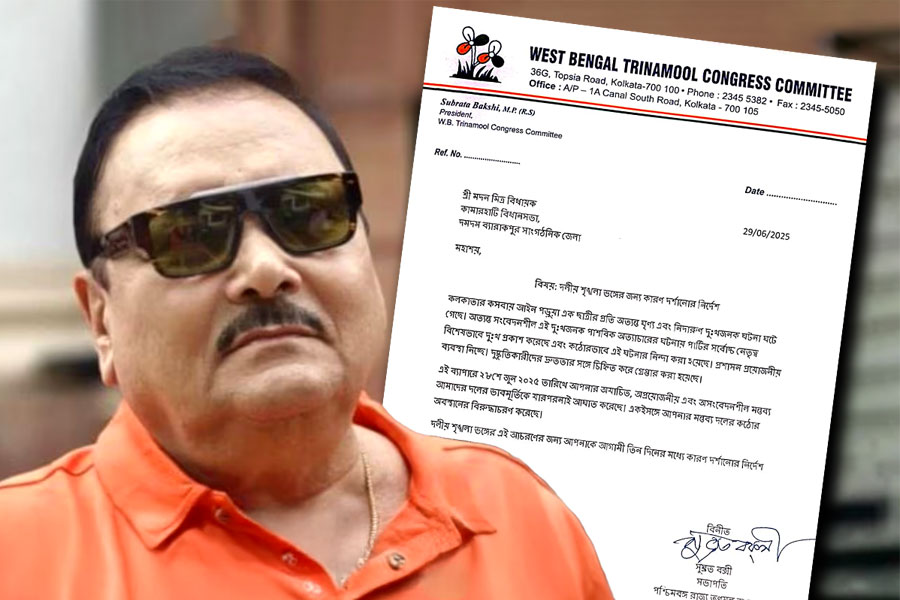 কসবা কাণ্ডে ‘বিতর্কিত’ মন্তব্য, ‘দলের ভাবমূর্তি খারাপ হয়েছে’ বলে মদনকে শোকজ তৃণমূলের