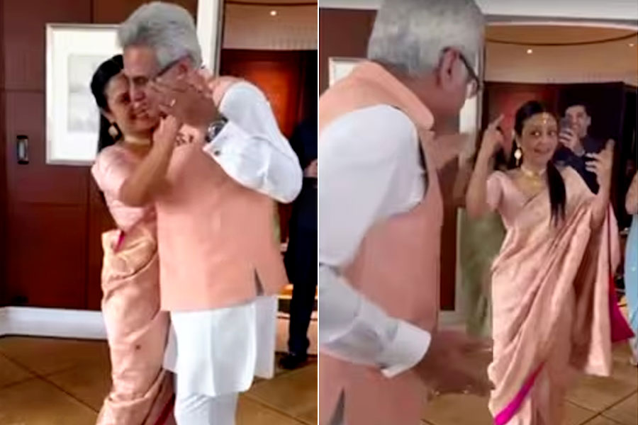 রাত কে হামসফর… বিয়ের পর স্বামী পিনাকীর হাত ধরে হাসিমুখে বলড্যান্স মহুয়ার!