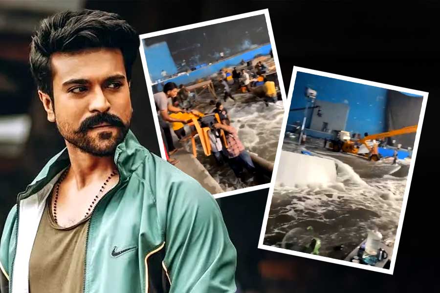 রাম চরণের ছবির শুটিংয়ে ট্যাঙ্ক ফেটে বিপত্তি, জল থই থই গোটা সেট, আহত একাধিক ক্রু মেম্বার