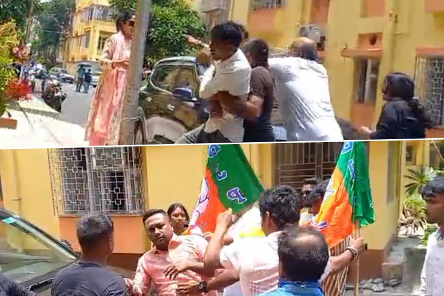 বিজেপি নেতা-কর্মীদের বচসা, হাতাহাতিতে রণক্ষেত্র সল্টলেক