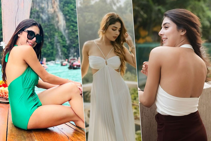 মনোকিনি থেকে শাড়ি, বঙ্গললনা অদ্রিজার রূপের ছটায় ঘায়েল নেটিজেনরা