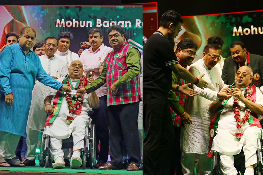 মোহনবাগান দিবসে দিনভর উৎসব, টুটু বোসকে নিয়ে আবেগে ভাসলেন সৌরভ-ব্যারেটোরা, দেখুন ছবি