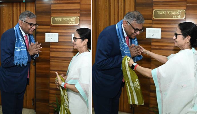 নবান্নে টাটা সন্সের চেয়ারম্যান, মমতার সঙ্গে বৈঠকে বিনিয়োগ বার্তা?