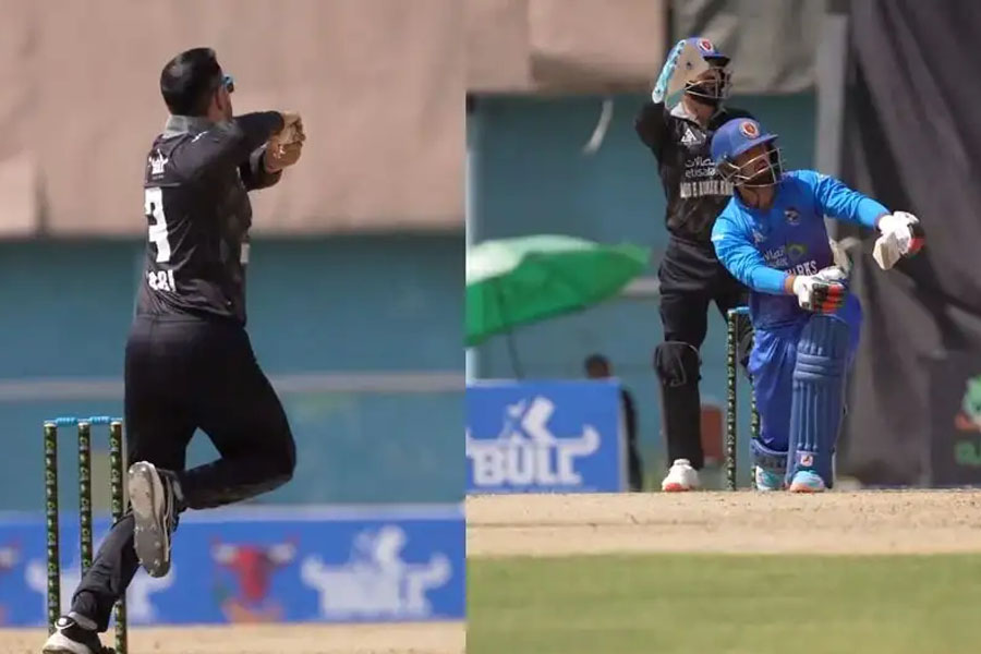 বাবা-ছেলের লড়াই দেখল ক্রিকেটবিশ্ব, আফগান কিংবদন্তি নবির বলে বিরাট ছক্কা ছেলের