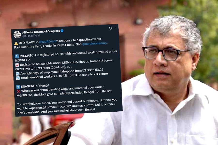 ১০০ দিনের কাজের বরাদ্দে বাংলার নামই নেই! ডেরেকের প্রশ্নের জবাবে বঞ্চনার স্বীকারোক্তি কেন্দ্রের