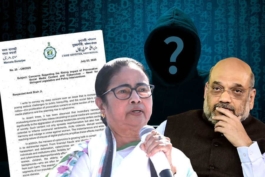 সোশাল মিডিয়ায় ‘উসকানি’, সাইবার অপরাধ রুখতে অমিত শাহকে চিঠি মমতার