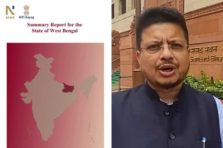 নীতি আয়োগের বাংলার রিপোর্টে বিহারের ম্যাপ ‘অনিচ্ছাকৃত ত্রুটি’, কেন্দ্রের জবাবে সন্তুষ্ট নয় তৃণমূল
