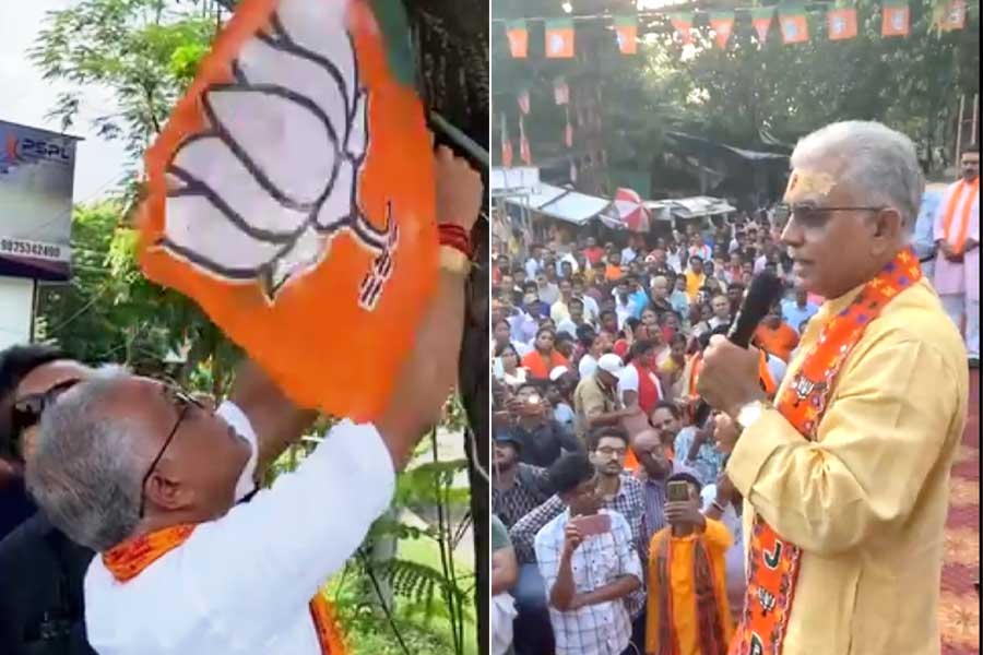 খড়গপুরে বিজেপির শহিদ-স্মরণে দিলীপ ঘোষ