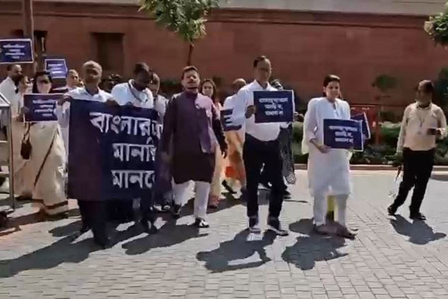 মুখে জীবনানন্দ-রবীন্দ্রনাথ-নজরুলের কবিতা, বাঙালি হেনস্তা ইস্যুতে সংসদে অভিনব প্রতিবাদ তৃণমূলের