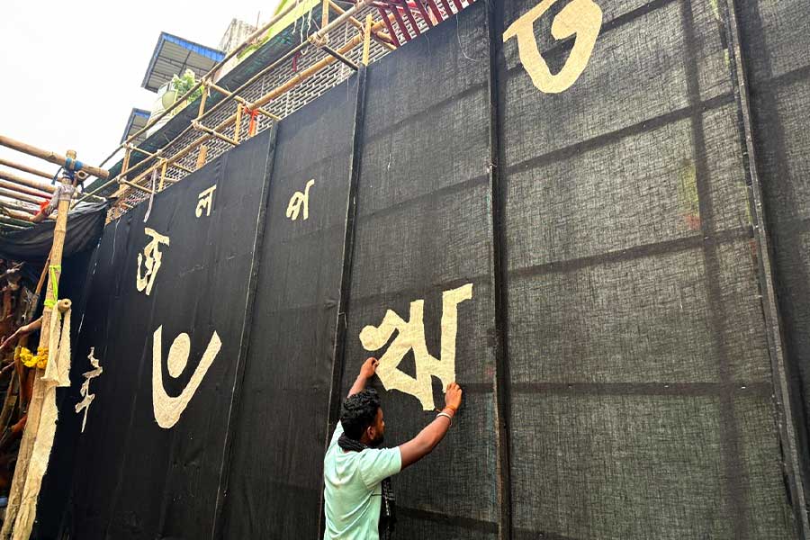 ‘আমি বাংলায় বলছি’… ‘ভাষা সন্ত্রাসে’র প্রতিবাদই কলকাতার এই পুজোর ভাবনা