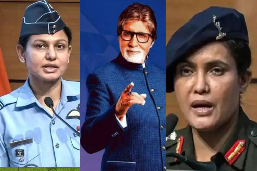 KBC-তে কেন সেনার পোশাকে ‘অপারেশন সিঁদুরে’র সোফিয়া-ব্যোমিকা? কেন্দ্রের নিন্দায় কংগ্রেস