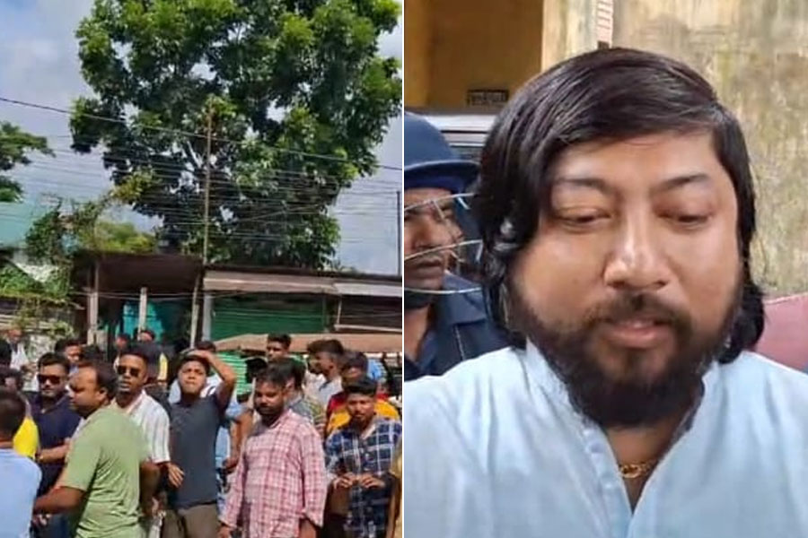 আদালতে হাজিরা সময় বিক্ষোভের মুখে নিশীথ, কালো পতাকা দেখিয়ে ছোড়া হল ডিম!
