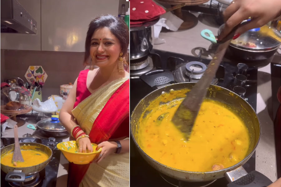 বিয়ের আগেই পাকা গিন্নি ঋতাভরী! কার জন্য রাঁধলেন বিশেষ পদ?