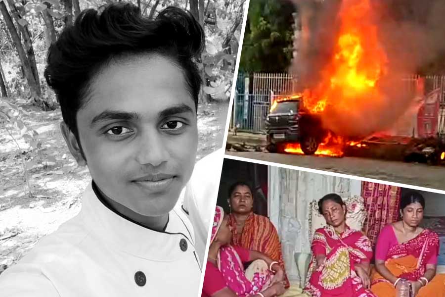 সল্টলেকে জীবন্ত পুড়ে ডেলিভারি বয়ের মৃত্যুতে পুলিশ-জনতা খণ্ডযুদ্ধে ধৃত ৫