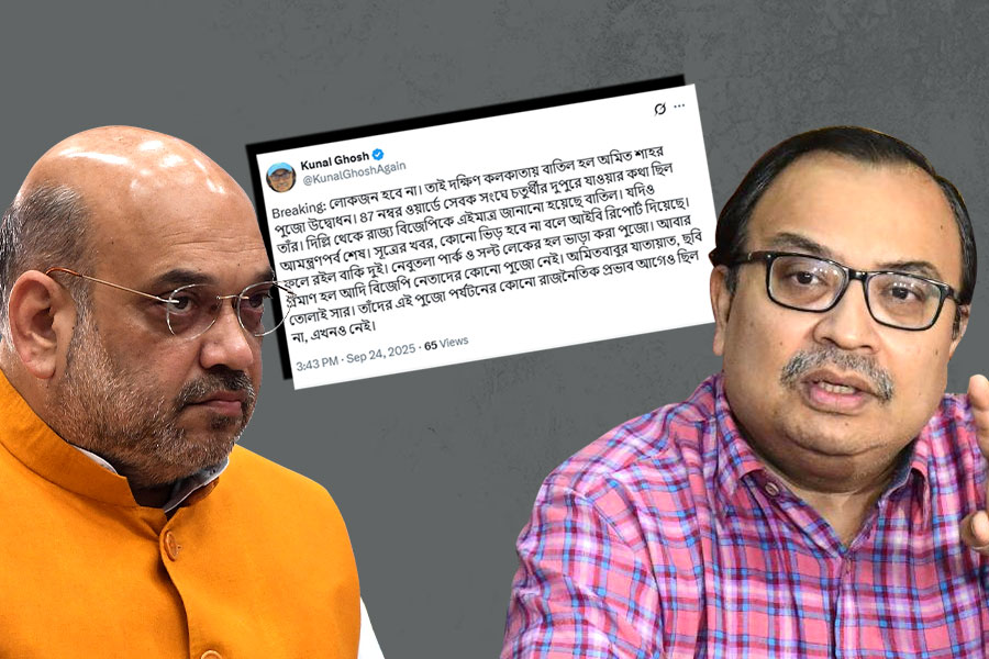 দক্ষিণ কলকাতার পুজো উদ্বোধন বাতিল অমিত শাহর! কারণ নিয়ে খোঁচা কুণালের