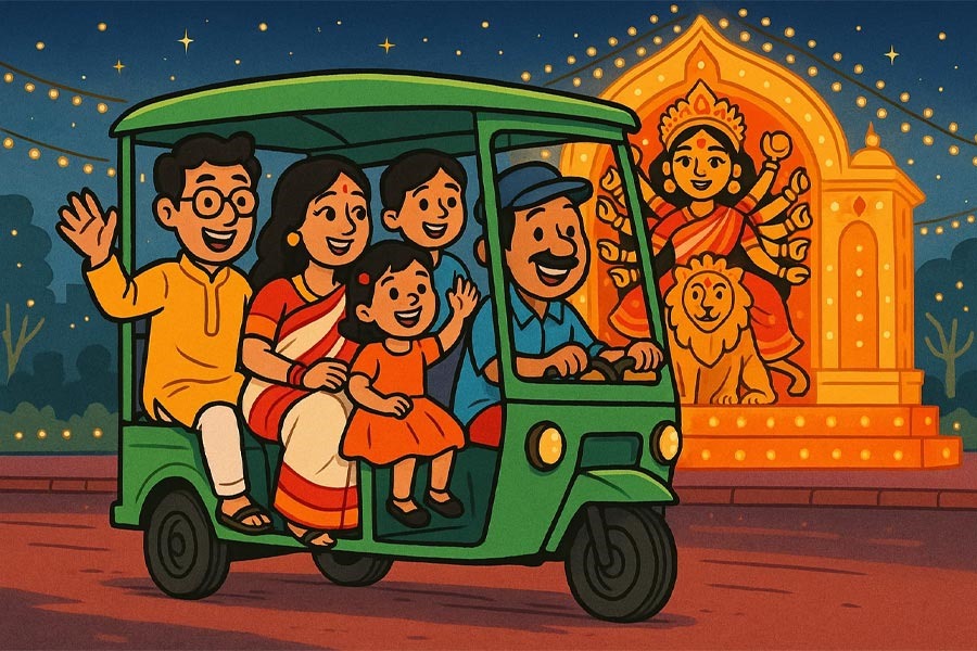 পুজোয় এলাকার প্যান্ডেল হপিং এখন আরও সহজ! শুরু ‘দুয়ারে টোটো’ পরিষেবা