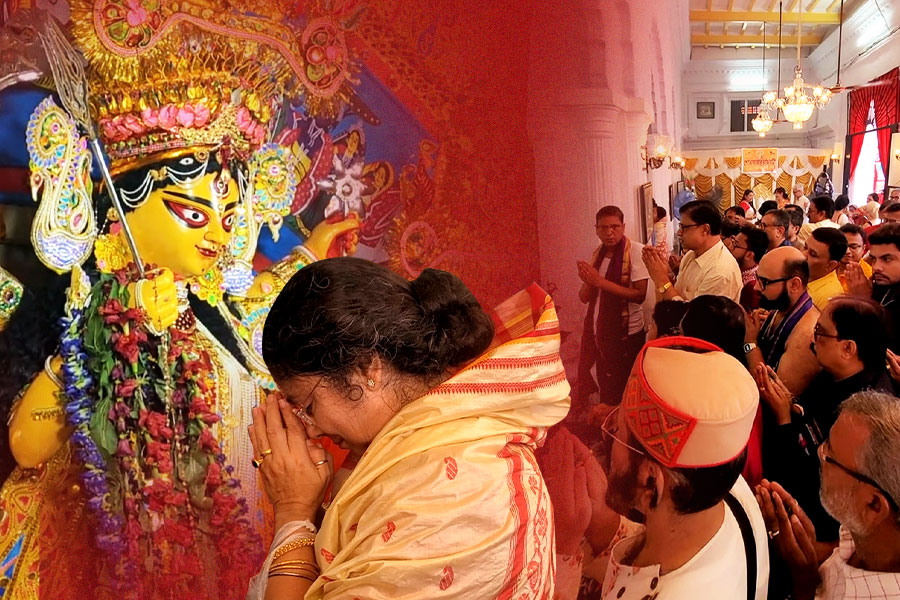অষ্টমীর মহাপুজো শোভাবাজার রাজবাড়িতে